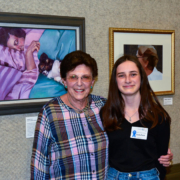 Amelie Funk and her grandmother