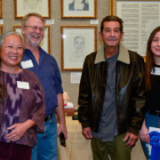 Elizabeth Navarrete and her grandfather with award donors, Linda and Norm Nelson