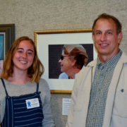 Emma Tracewell and art teacher Walt Bazylewicz